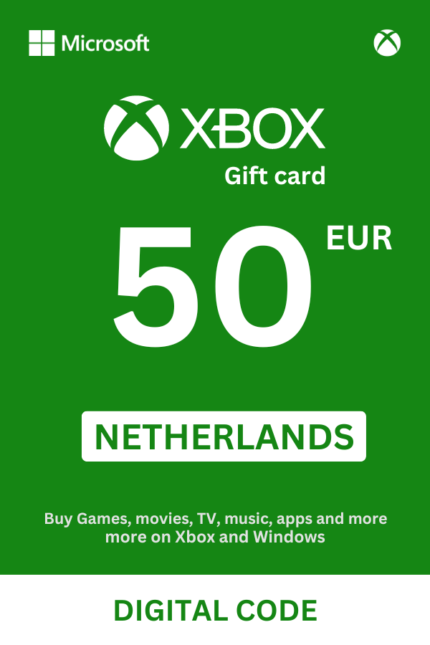 Xbox 50 EUR Gift Card (Netherlands) - Digital Code