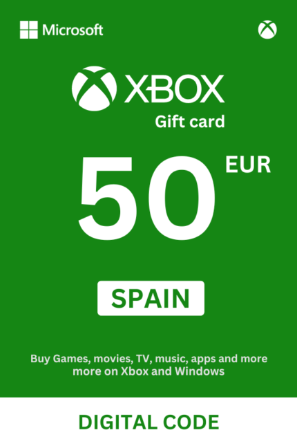 Xbox 50 EUR Gift Card (Spain) - Digital Code