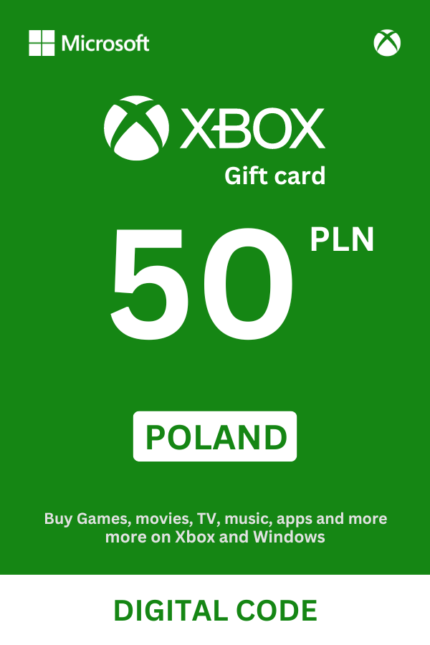 Xbox 50 PLN Gift Card (Poland) - Digital Code