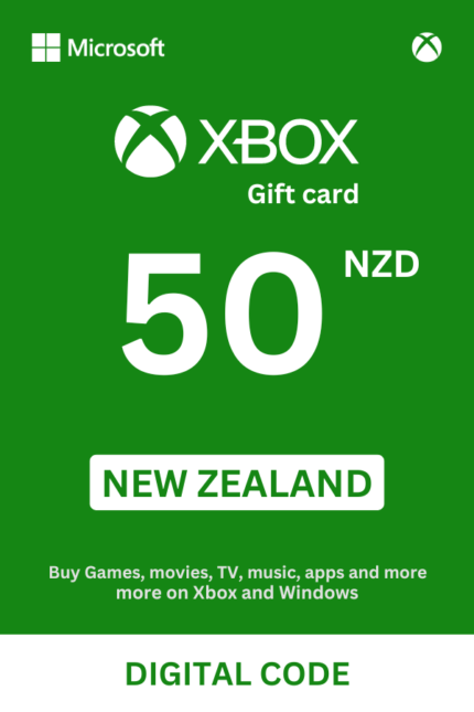 Xbox 50 NZD Gift Card (New Zealand) - Digital Code