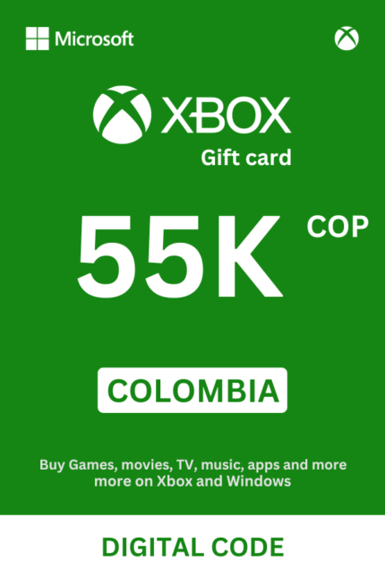 Xbox 55000 COP Gift Card (Colombia) - Digital Code
