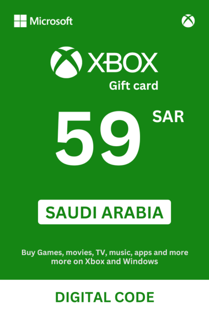 Xbox 59 SAR Gift Card (Saudi Arabia) - Digital Code