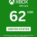 Xbox 62 USD Gift Card (United States) - Digital Code