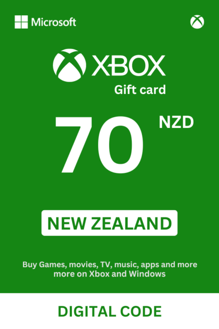 Xbox 70 NZD Gift Card (New Zealand) - Digital Code