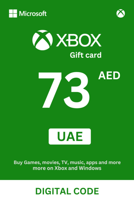 Xbox 73 AED Gift Card (United Arab Emirates) - Digital Code