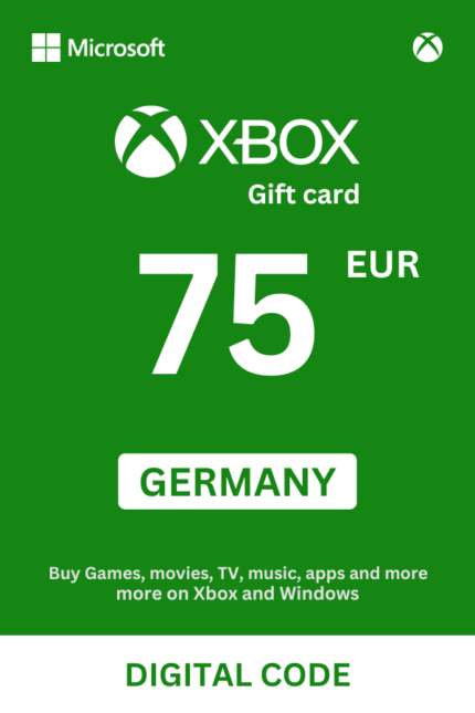 Xbox 75 EUR Gift Card (Germany) - Digital Code