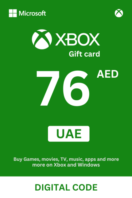 Xbox 76 AED Gift Card (United Arab Emirates) - Digital Code