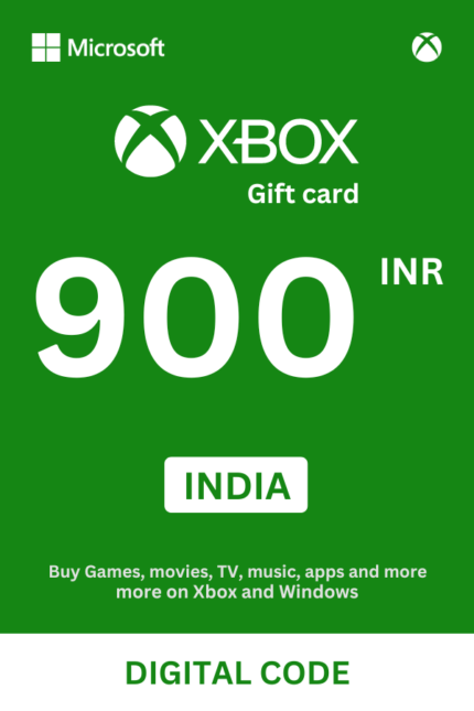 Xbox 900 INR Gift Card (India) – Digital Code