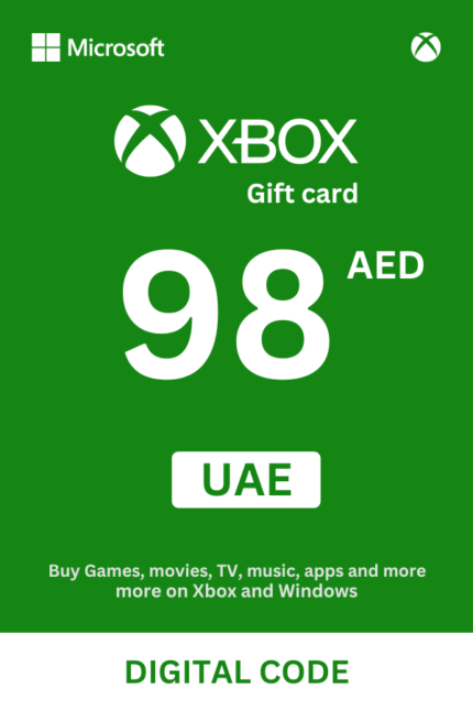Xbox 98 AED Gift Card (United Arab Emirates) - Digital Code