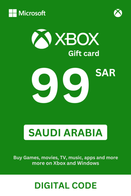 Xbox 99 SAR Gift Card (Saudi Arabia) - Digital Code