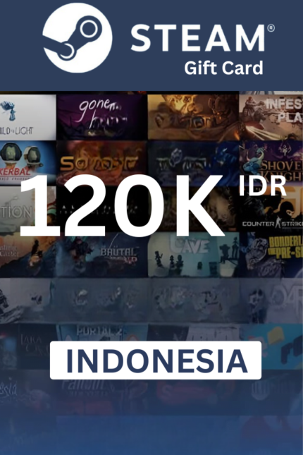 Steam Wallet 120000 IDR Gift Card (Indonesia) - Digital Code