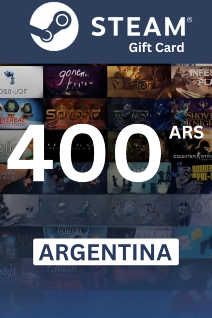 Steam Wallet 400 ARS Gift Card (Argentina) - Digital Code