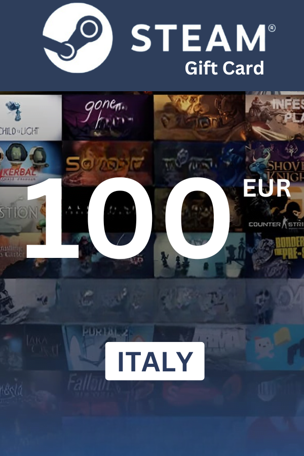 Steam Wallet €100 EUR Gift Card (ITALY) - Digital Code