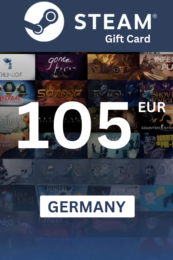 Steam Wallet €105 EUR Gift Card (GERMANY) - Digital Code