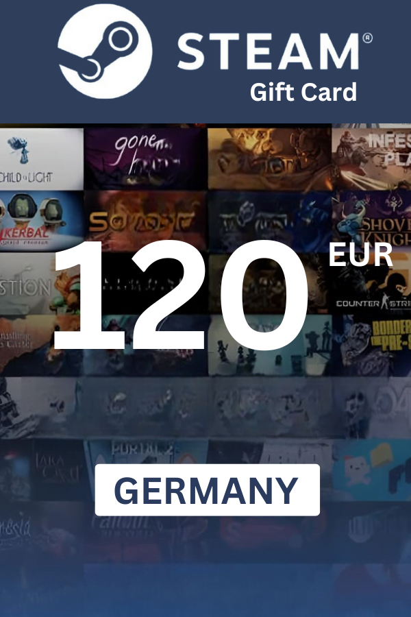 Steam Wallet €120 EUR Gift Card (GERMANY) - Digital Code