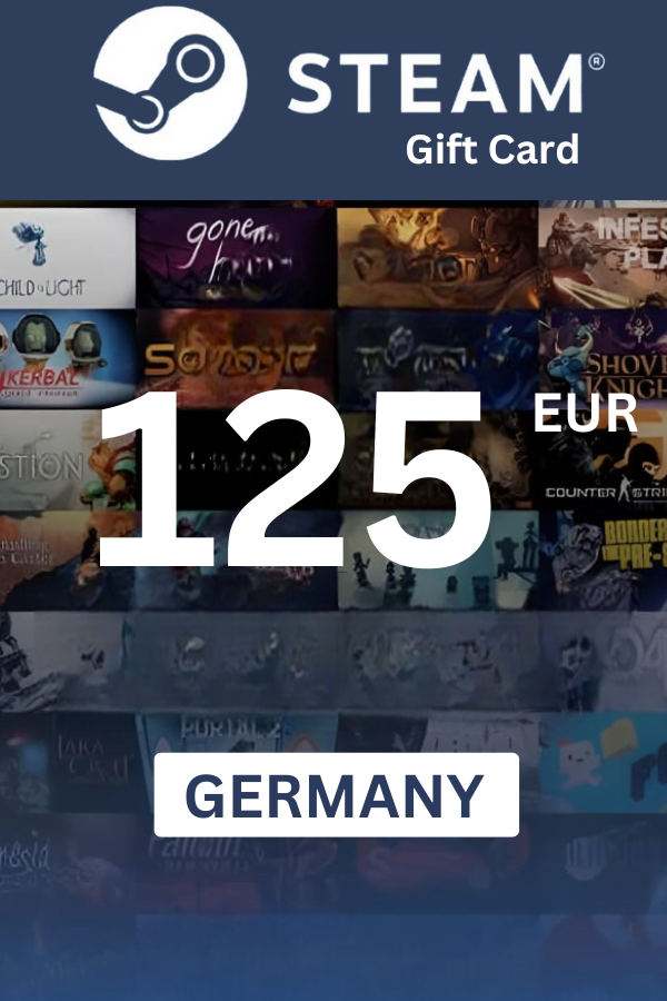 Steam Wallet €125 EUR Gift Card (GERMANY) - Digital Code