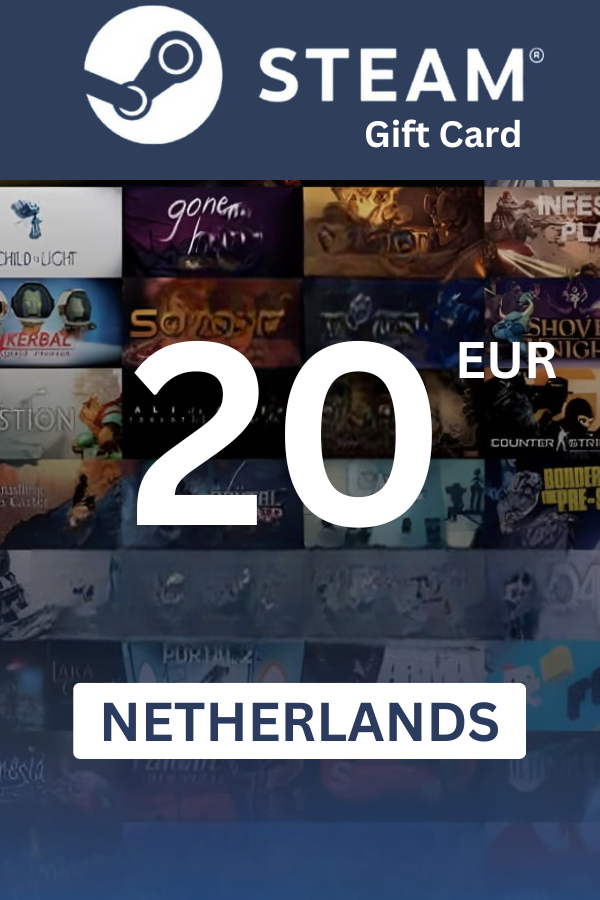 Steam Wallet €20 EUR Gift Card (NETHERLANDS) - Digital Code