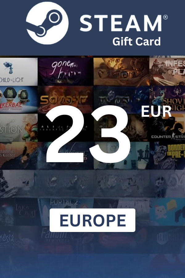 Steam Wallet €23 EUR Gift Card (EUROPE) - Digital Code