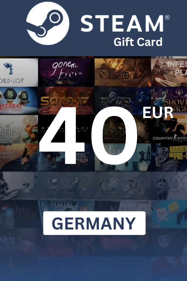 Steam Wallet €40 EUR Gift Card (GERMANY) - Digital Code