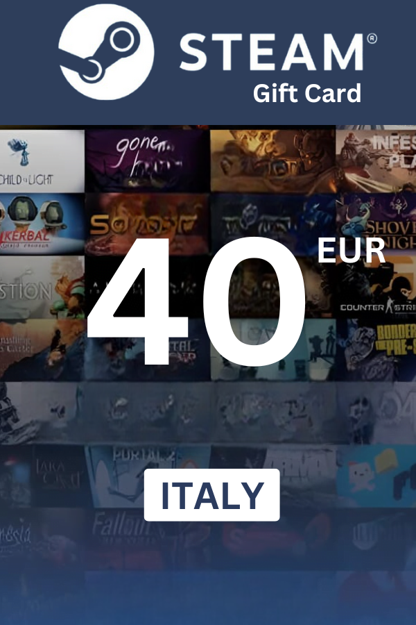 Steam Wallet €40 EUR Gift Card (ITALY) - Digital Code