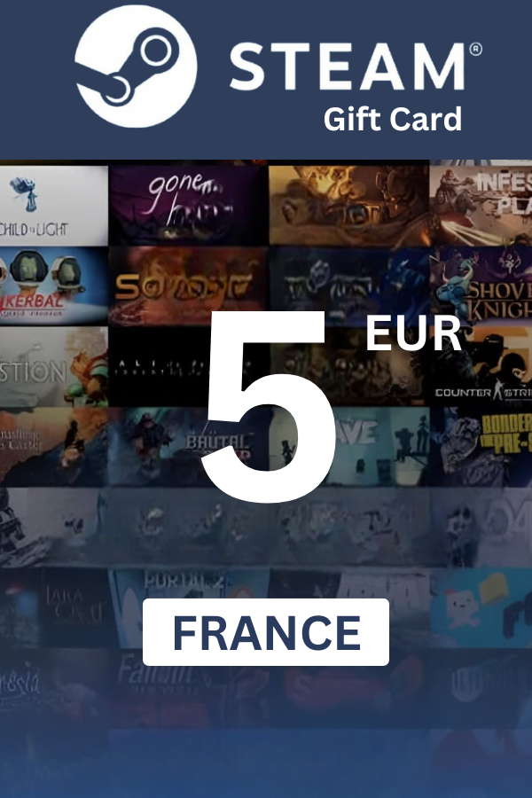 Steam Wallet €5 EUR Gift Card (FRANCE) - Digital Code