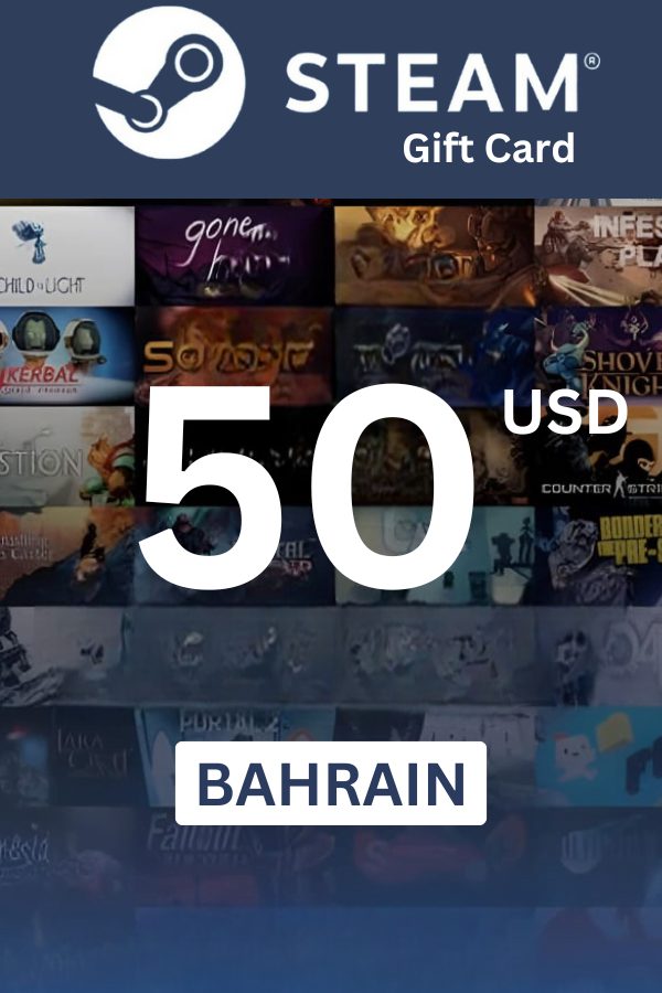 Steam Wallet 50 USD Gift Card (Bahrain) - Digital Code
