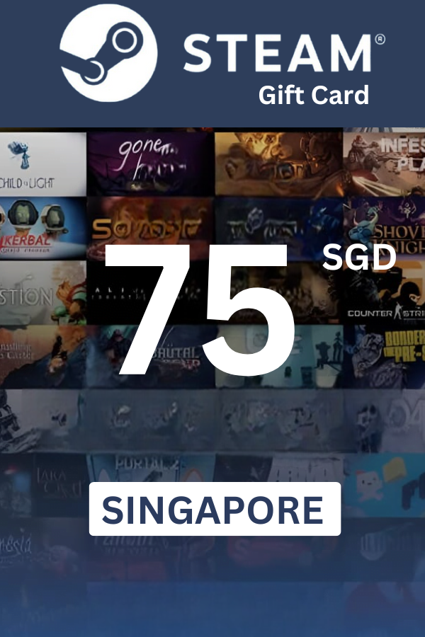 Steam Wallet $75 SGD Gift Card (Singapore) - Digital Code
