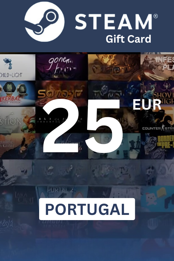 Steam Wallet €25 EUR Gift Card (PORTUGAL) - Digital Code