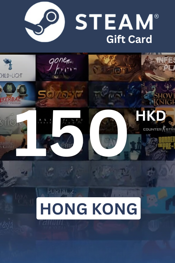 Steam Wallet HK$150 HK Gift Card (Hong Kong) - Digital Code