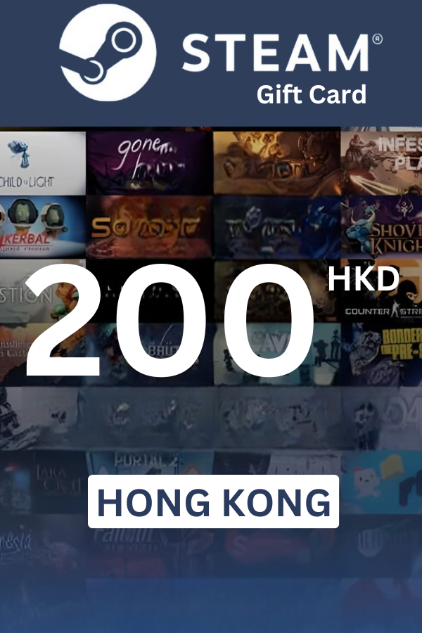 Steam Wallet HK$200 HK Gift Card (Hong Kong) - Digital Code