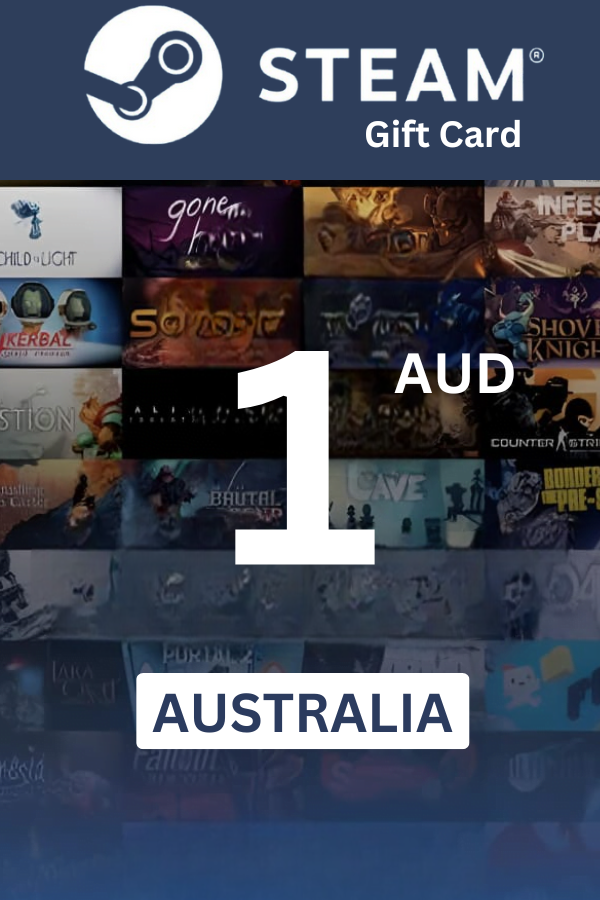 Steam Wallet 1 AUD Gift Card (Australia) - Digital Code