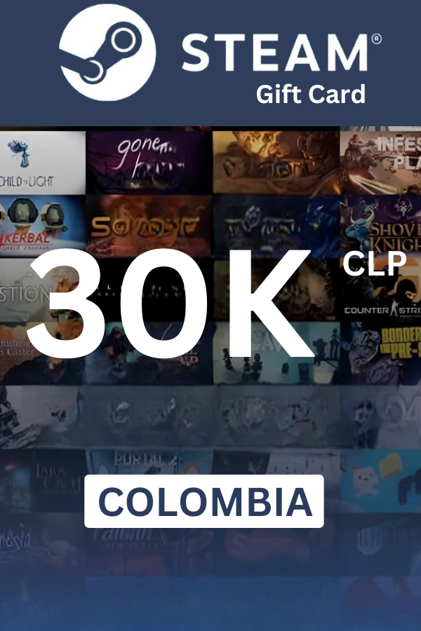 Steam Wallet 30000 COP Gift Card (Colombia) - Digital Code