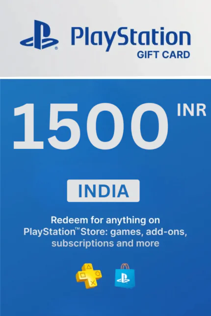 PlayStation Store ₹1500 INR Gift Card (India) - Digital Code