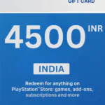 PlayStation Store ₹4500 INR Gift Card (India) - Digital Code