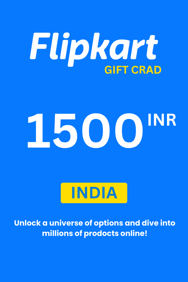 Flipkart ₹1500 INR Gift Card (India) - Digital Code - Image 1