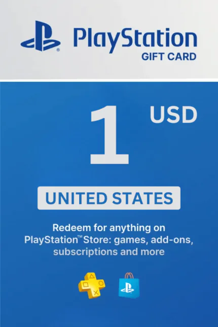 PlayStation Store $1 USD Gift Card  (United States) - Digital Code