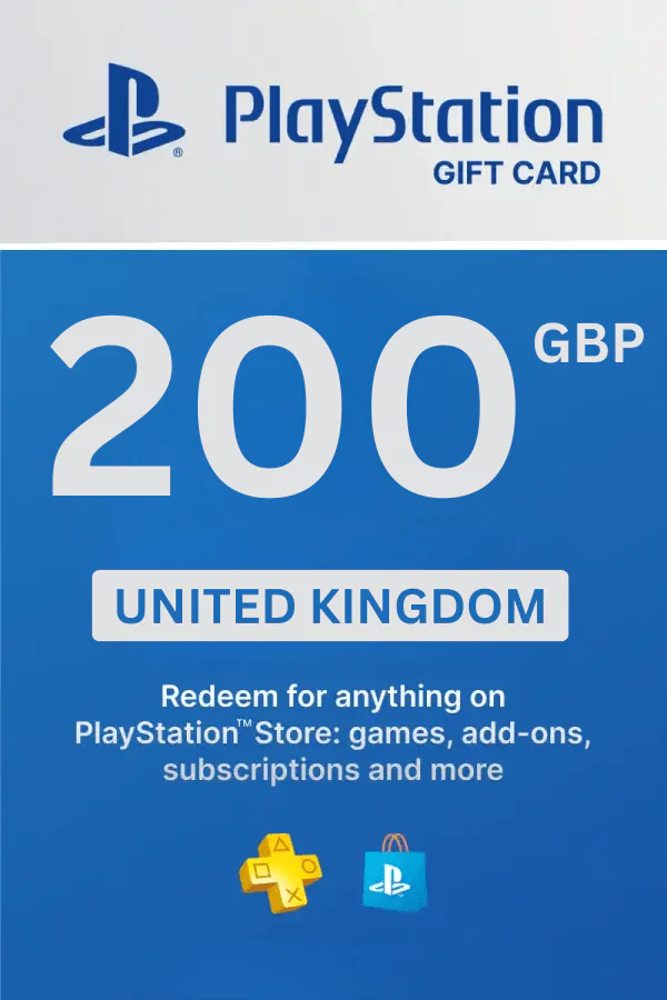 PlayStation Store £200 GBP Gift Card (United Kingdom) - Digital Code - Image 1