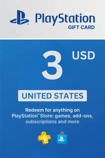 PlayStation Store $3 USD Gift Card  (United States) - Digital Code