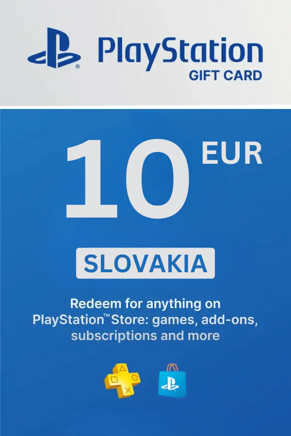 PlayStation Store 10 EUR Gift Card (Slovakia) PlayStation Store 10 EUR Gift Card (Slovakia) - Digital Code - Image 1