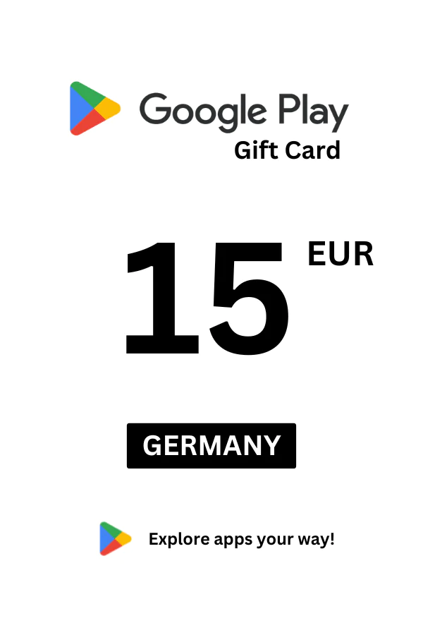 Google Play 15 EUR Gift Card (Germany) - Digital Code - Image 1