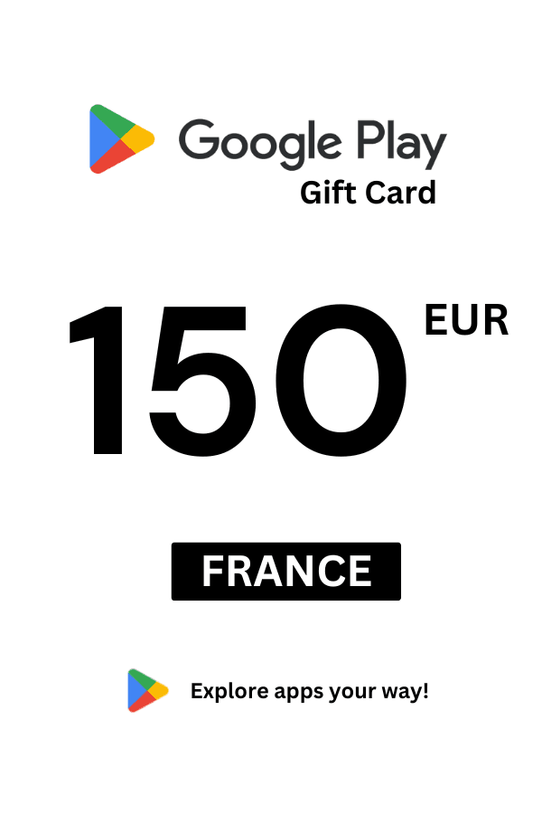 Google Play 150 EUR Gift Card (France) - Digital Code - Image 1