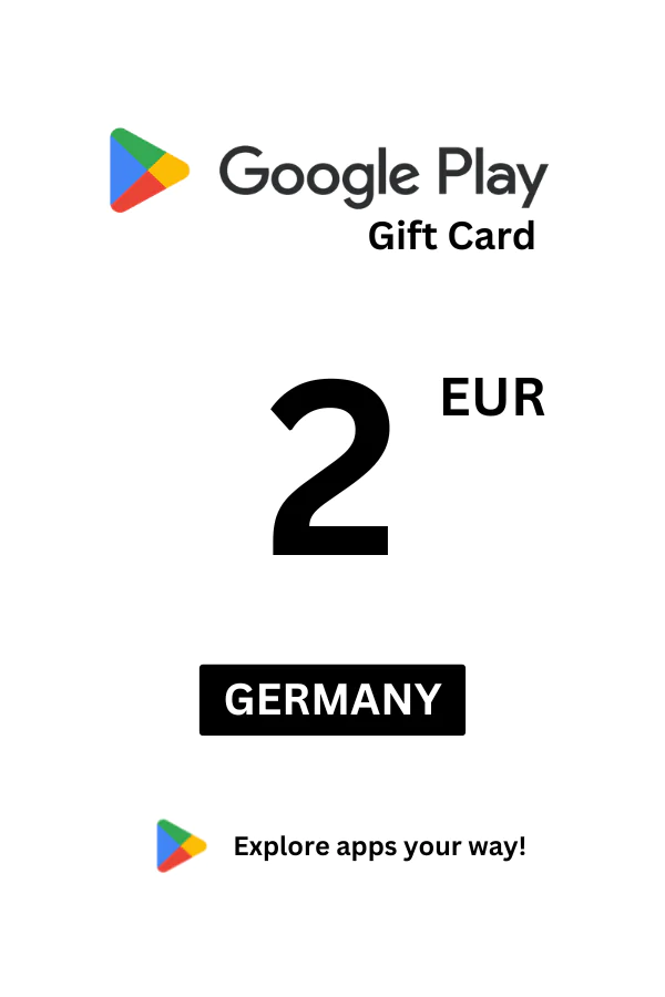 Google Play 2 EUR Gift Card (Germany) Google Play 2 EUR Gift Card (Germany) - Digital Code - Image 1