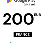 Google Play 200 EUR Gift Card (France) - Digital Code