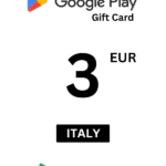 Google Play 3 EUR Gift Card (Italy) - Digital Code