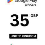 Google Play 35 GBP Gift Card (United Kingdom) - Digital Code