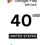 Google Play 40 USD Gift Card (United States) - Digital Code