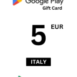 Google Play 5 EUR Gift Card (Italy) - Digital Code
