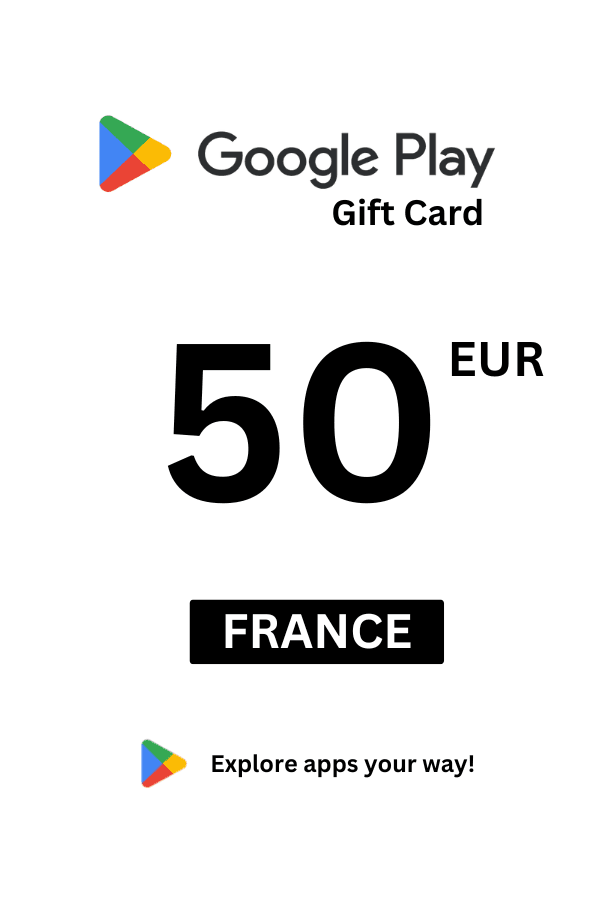 Google Play 50 EUR Gift Card (France) - Digital Code - Image 1