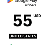 Google Play 55 USD Gift Card (United States) - Digital Code