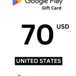 Google Play 70 USD Gift Card (United States) - Digital Code